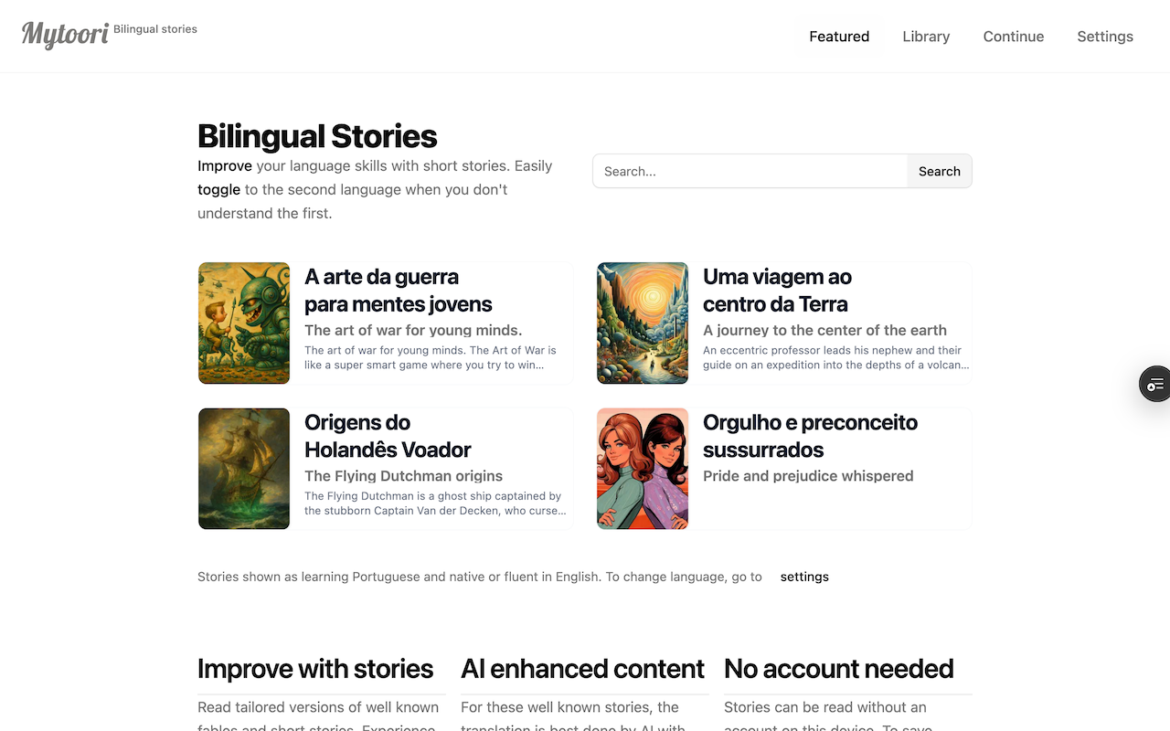 Mytoori Desktop Preview